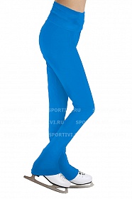 
Термобрюки для фигурного катания (бифлекс+флис) с широким поясом голубые 
артикул 
ФКБР-02/3