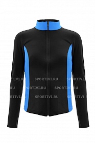 
Куртка для ФК (термобифлекс) черный с голубым 
артикул 
7026 (ФККР-01/3)